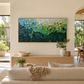 Emerald Mosaic Textured Abstract Painting #RIS2 (314)
