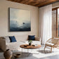 Misty Harbor Sailboat Painting