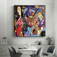 Midnight Jazz Carnival Abstract Painting