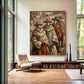 Cultural Quartet – Earth Tone Textured Figurative Painting