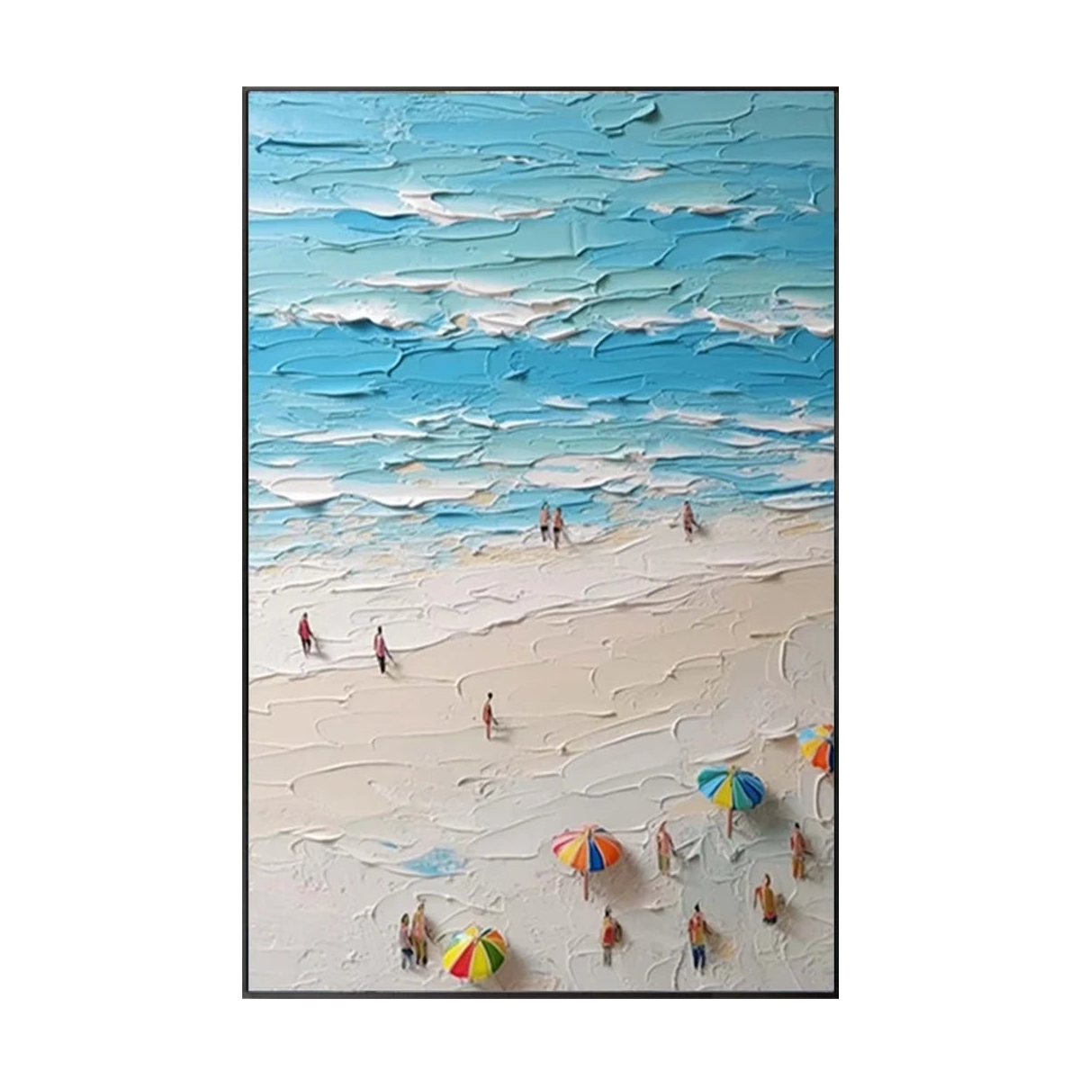 Emerald Tide-Green Seascape Painting