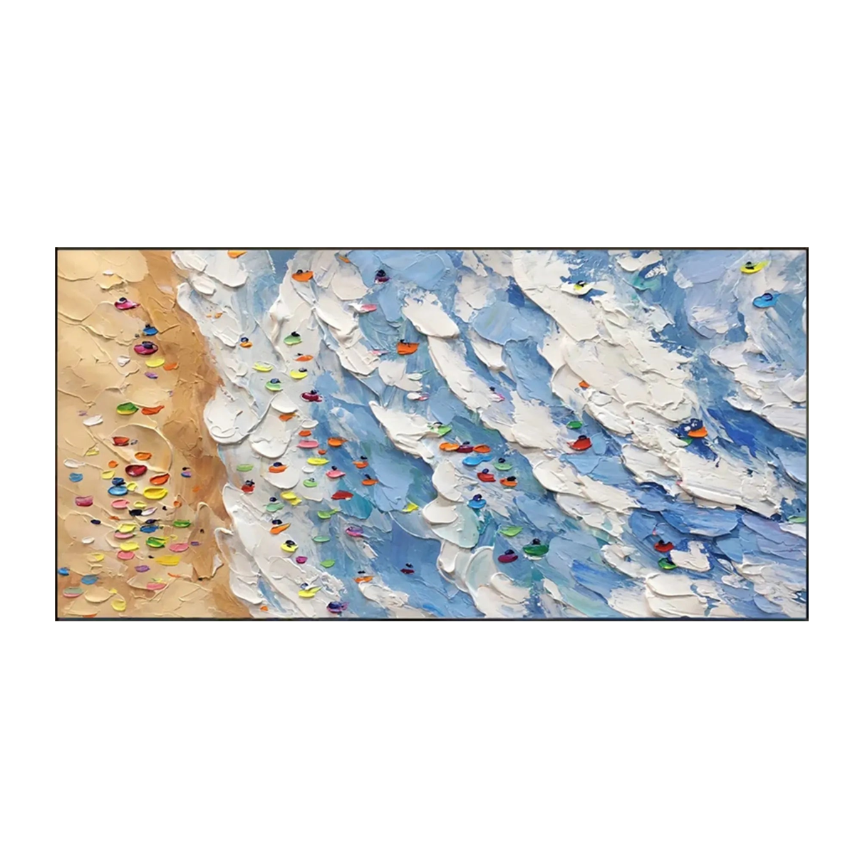 Golden Tide-Summer Beach Abstract Painting