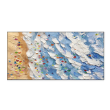 Golden Tide-Summer Beach Abstract Painting
