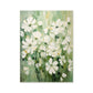 Soft Meadow White Blossoms Abstract Painting
