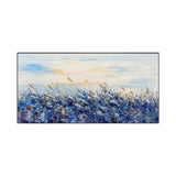 Azure Wind Meadow Abstract Painting