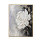 Ivory Whisper White Rose Abstract Painting
