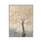 Quiet Ivory Tree Abstract Painting