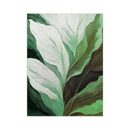 Emerald Flow Green Botanical Painting