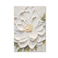 Pure Ivory Bloom Floral Abstract Painting