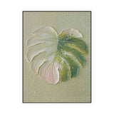 Soft Split Monstera Relief Painting