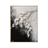 Silent Drift White Abstract Painting