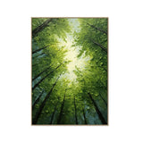 Emerald Canopy Light Forest Painting