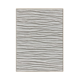 White Serene Wave – Minimalist Textured Abstract Art