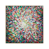 Radiant Burst Color Abstract Painting