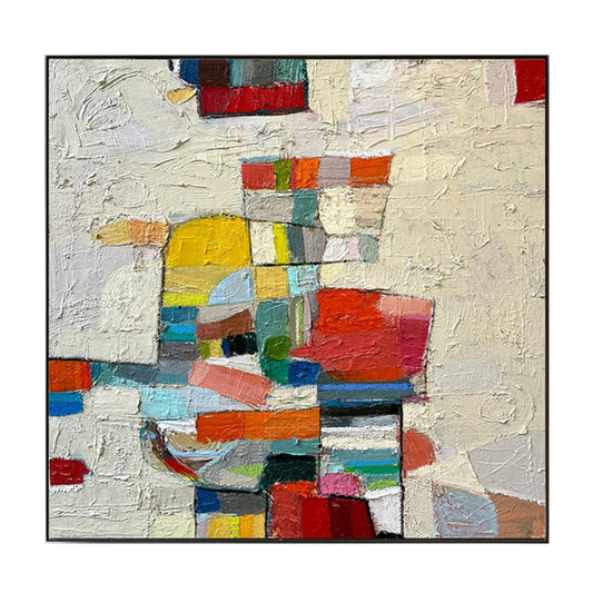 Chromatic Balance Geometric Abstract Painting