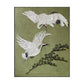 Twin Cranes in Quiet Flight Painting