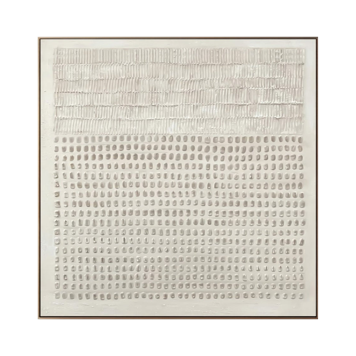 Ivory Rhythm Minimal Texture Painting