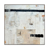 Silent Horizon Neutral Abstract Painting