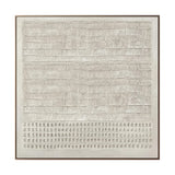 Ivory Rhythm Minimalist Textured Painting