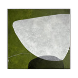 Olive Stillness Abstract Painting