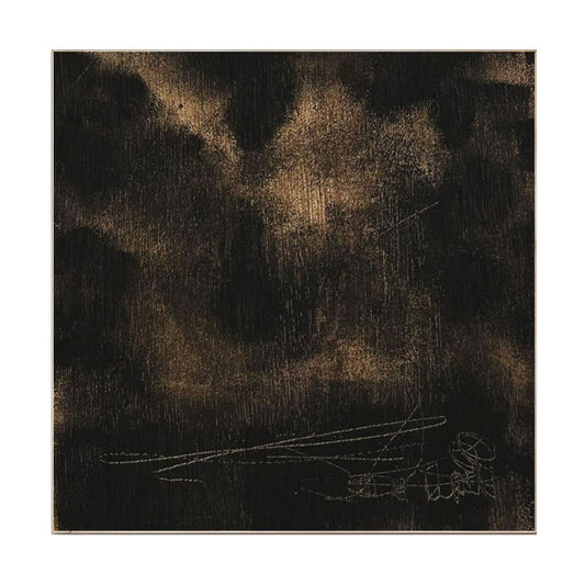 Gilded Nightfall Abstract Painting