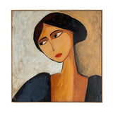 Velvet Gaze Modern Portrait Painting