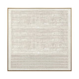Ivory Grid Harmony Minimal Painting