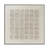 Silent Linen Grid Texture Painting