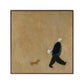 Quiet Stroll With Puppy Minimalist Painting