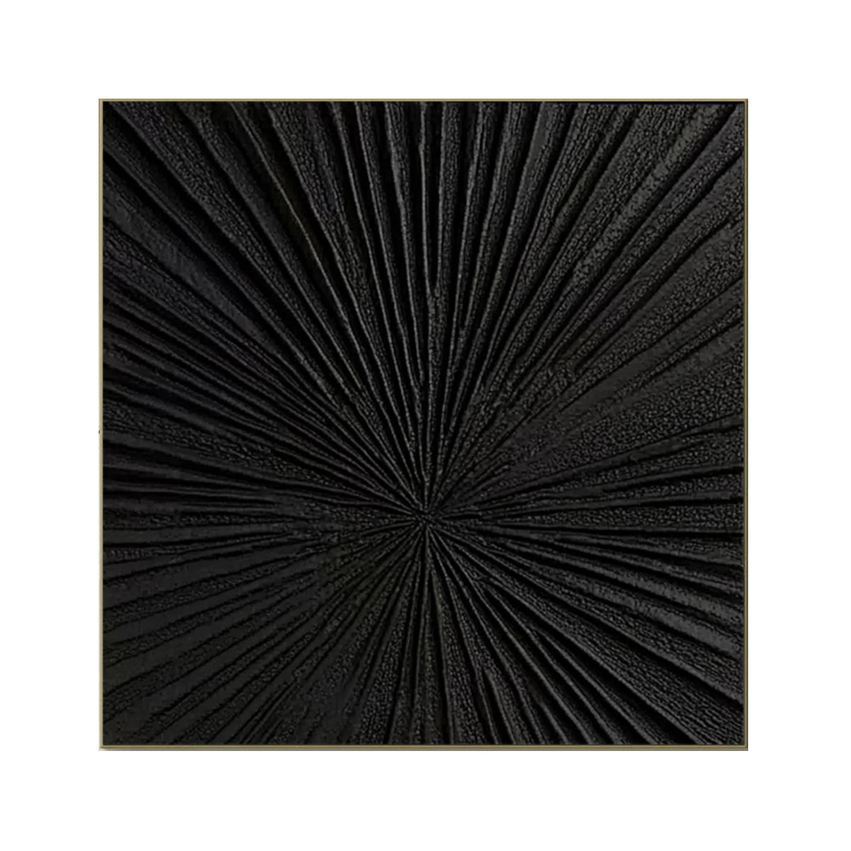Midnight Radiance Black Textured Painting