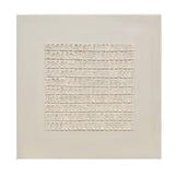 Centered Silence Grid Textured Painting