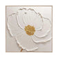 Ivory Bloom Gold-Centered Floral Painting