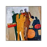 Café Jazz Quartet Abstract Painting