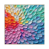 Radiant Petal Spectrum Abstract Painting