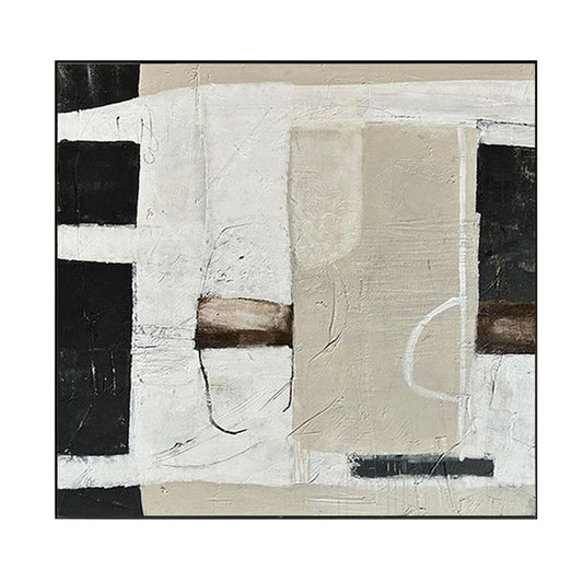 Stone Balance Neutral Abstract Painting
