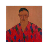 Harlequin Gaze Modern Portrait Painting