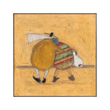 Whimsical Friends Walking Abstract Painting