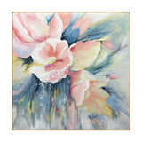 Blush Serenity Floral Abstract Painting