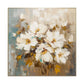 Ivory Whisper White Floral Painting