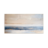 Tranquil Horizon Blue Abstract Painting