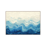 Azure Drift Blue Abstract Seascape Painting