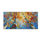 Autumn Canopy Skyward Abstract Painting