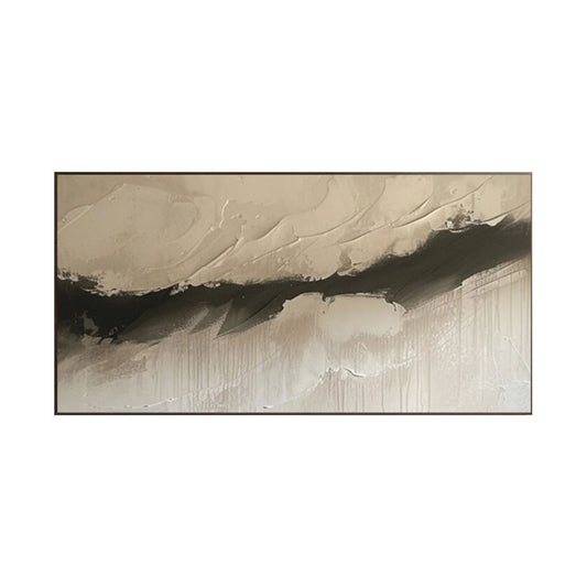 Sand Drift Beige Abstract Painting