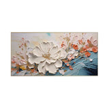 Blush Tides Floral Abstract Painting