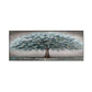 Quiet Horizon Blue Tree Abstract Painting