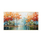 Autumn Stillwater Forest Abstract Painting