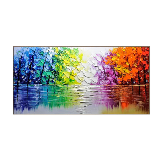 Prism Reflections Rainbow Abstract Painting