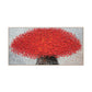 Crimson Harmony Red Tree Abstract Painting