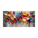Petal Symphony Colorfall Abstract Painting
