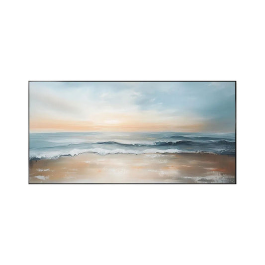 Gentle Dawn Shore Seascape Painting